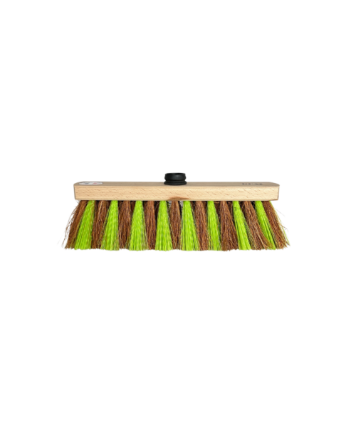 G1033 - BALAI COCO PUR 180 gr - BOIS VERNI - RENFORCÉ POLYPRO - AVEC DOUILLE - LARGEUR 29 cm - FACING - NBG