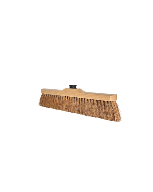 G1034 - BALAI COCO PUR 180 gr - BOIS VERNI - AVEC DOUILLE DROITE PLASTIQUE - LARGEUR 40 cm - SIDE - NBG