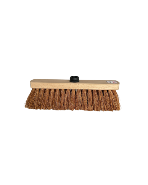 G1031N - BALAI COCO NATURE PUR 180 gr - BOIS VERNI - AVEC DOUILLE - LARGEUR 29 cm - FACING - NBG