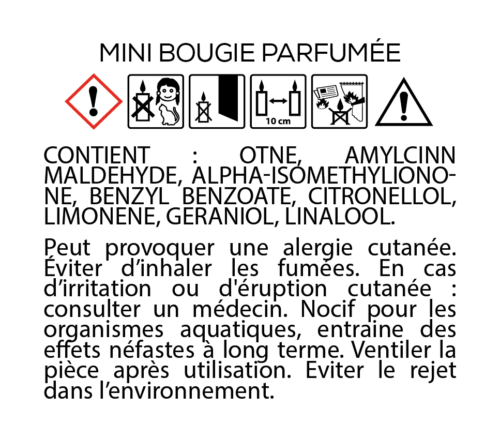 Mini bougie parfumee